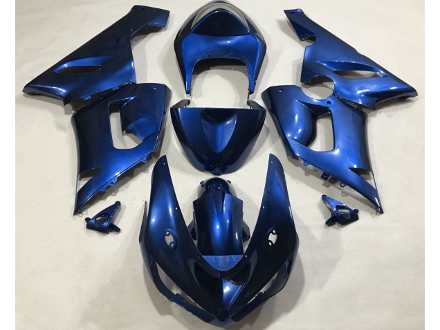 Blu Metallizzato 2005-2006 Kawasaki ZX6R Carene Moto Blu Metallizzato 2005-2006 Kawasaki ZX6R Carene Moto