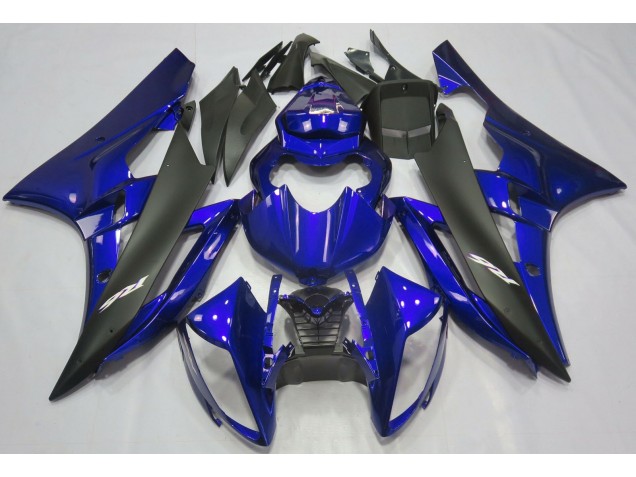 Blu Metallizzato & Nero 2006-2007 Yamaha R6 Carene Moto Blu Metallizzato & Nero 2006-2007 Yamaha R6 Carene Moto