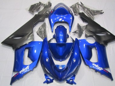 Blu & Nero 2005-2006 Kawasaki ZX6R Carene Moto