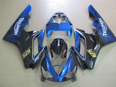 Blu & Nero 2006-2008 Triumph Daytona 675 Carene Moto