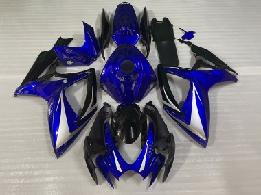 Blu Nero & Bianco Speciale 2006-2007 Suzuki GSXR 600-750 Carene Moto