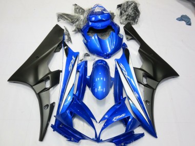 Blu Nero Opaco 2006-2007 Yamaha R6 Carene Moto