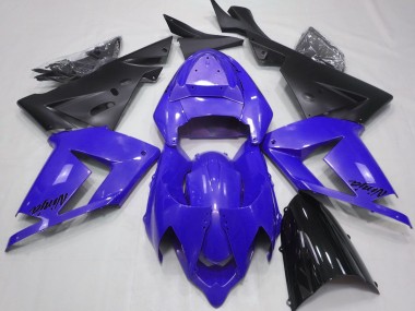 Blu Perla & Nero 2004-2005 Kawasaki ZX10R Carene Moto