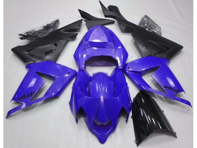 Blu Perla & Nero 2004-2005 Kawasaki ZX10R Carene Moto Blu Perla & Nero 2004-2005 Kawasaki ZX10R Carene Moto