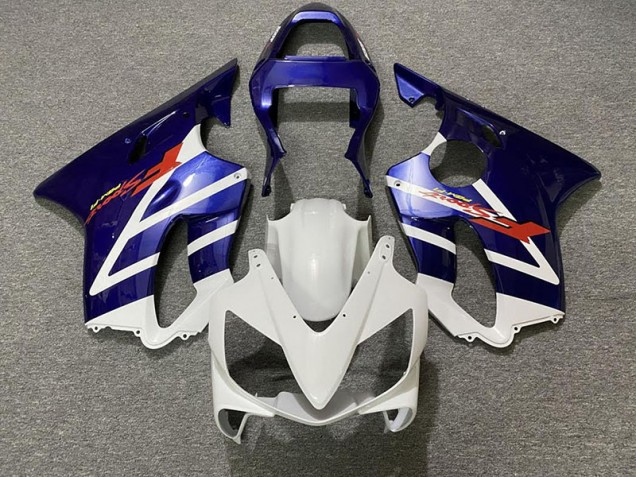 Blu Profondo & Bianco 2001-2003 Honda CBR600 F4i Carene Moto Blu Profondo & Bianco 2001-2003 Honda CBR600 F4i Carene Moto