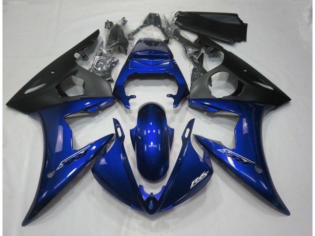 Blu Scuro Lucido 2005 Yamaha R6 Carene Moto Blu Scuro Lucido 2005 Yamaha R6 Carene Moto