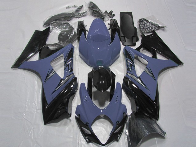 Blu Scuro & Nero 2007-2008 Suzuki GSXR 1000 Carene Moto Blu Scuro & Nero 2007-2008 Suzuki GSXR 1000 Carene Moto