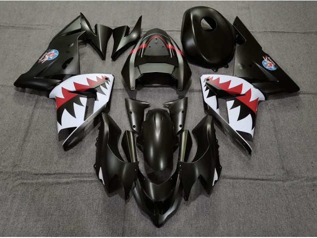 Bomber Betty Nero Opaco 2004-2005 Kawasaki ZX10R Carene Moto Bomber Betty Nero Opaco 2004-2005 Kawasaki ZX10R Carene Moto