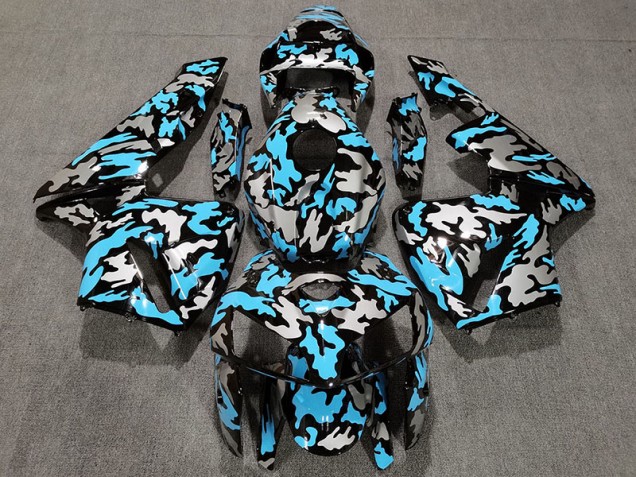 Camo & Azzurro 2005-2006 Honda CBR600RR Carene Moto Camo & Azzurro 2005-2006 Honda CBR600RR Carene Moto