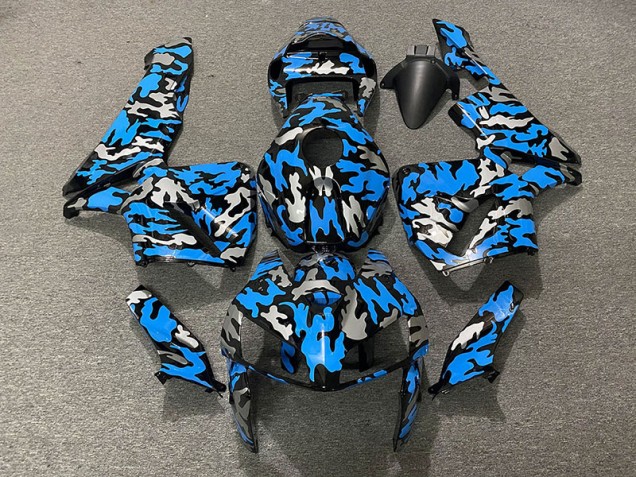 Camo & Blu 2005-2006 Honda CBR600RR Carene Moto Camo & Blu 2005-2006 Honda CBR600RR Carene Moto