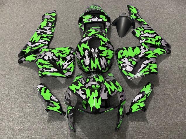 Camo & Verde 2005-2006 Honda CBR600RR Carene Moto