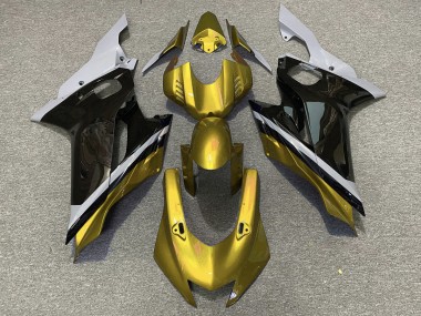 Cemento Nero & Oro 2017-2021 Yamaha R6 Carene Moto
