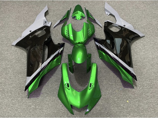 Cemento Nero & Verde 2017-2021 Yamaha R6 Carene Moto Cemento Nero & Verde 2017-2021 Yamaha R6 Carene Moto