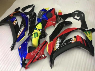 Condividi Rosso & Blu 2016-2019 Kawasaki ZX10R Carene Moto