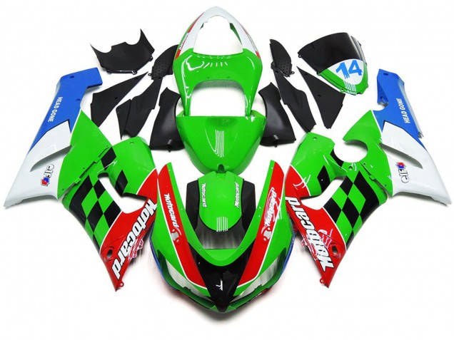 Controllo Multicolore 2005-2006 Kawasaki ZX6R Carene Moto Controllo Multicolore 2005-2006 Kawasaki ZX6R Carene Moto