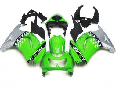 Controllo Verde & Nero 2008-2012 Kawasaki Ninja 250 Carene Moto