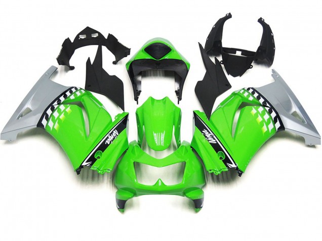 Controllo Verde & Nero 2008-2012 Kawasaki Ninja 250 Carene Moto Controllo Verde & Nero 2008-2012 Kawasaki Ninja 250 Carene Moto