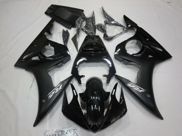 Decalcomania Bianco Nero Opaco 2005 Yamaha R6 Carene Moto Decalcomania Bianco Nero Opaco 2005 Yamaha R6 Carene Moto