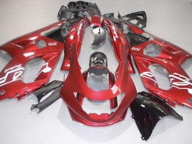 Decalcomanie Rosse & Bianche Lucide 1998-2007 Yamaha YZF600 Carene Moto