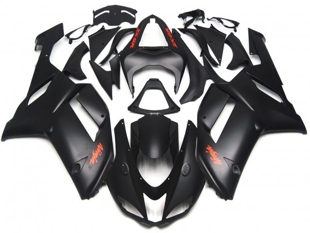 Decalcomanie Rosse Nere Opache 2007-2008 Kawasaki ZX6R Carene Moto Decalcomanie Rosse Nere Opache 2007-2008 Kawasaki ZX6R Carene Moto