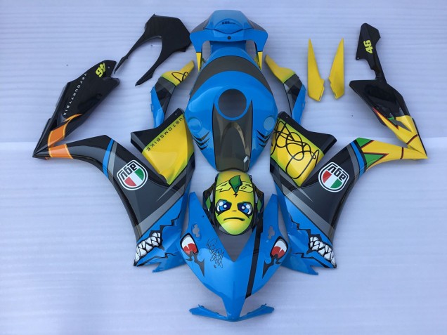 Denti Di Squalo Blu 2012-2016 Honda CBR1000RR Carene Moto Denti Di Squalo Blu 2012-2016 Honda CBR1000RR Carene Moto