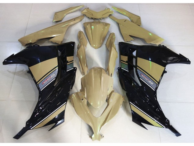 Deserto Marrone Chiaro & Nero 2013-2018 Kawasaki Ninja 300 Carene Moto Deserto Marrone Chiaro & Nero 2013-2018 Kawasaki Ninja 300 Carene Moto