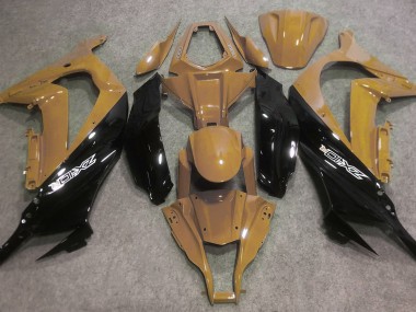 Deserto Marrone Chiaro & Nero 2016-2019 Kawasaki ZX10R Carene Moto