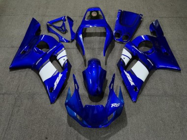 Design Bianco Blu 1998-2002 Yamaha R6 Carene Moto