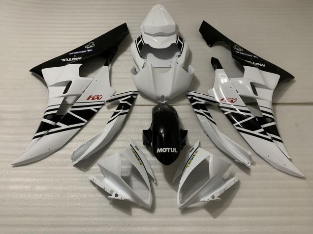 Design Bianco Nero 2006-2007 Yamaha R6 Carene Moto