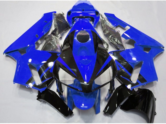 Design Blu Lucido & Nero 2005-2006 Honda CBR600RR Carene Moto Design Blu Lucido & Nero 2005-2006 Honda CBR600RR Carene Moto