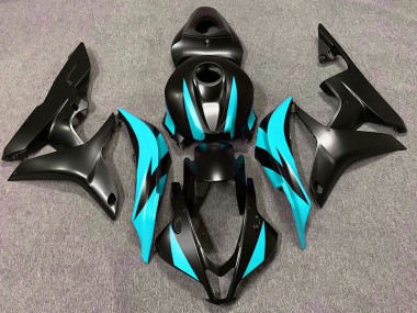 Design Nero Opaco & Ciano 2007-2008 Honda CBR600RR Carene Moto