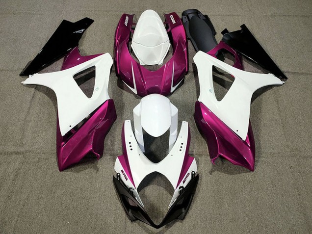 Design Personalizzato Rosa 2007-2008 Suzuki GSXR 1000 Carene Moto Design Personalizzato Rosa 2007-2008 Suzuki GSXR 1000 Carene Moto