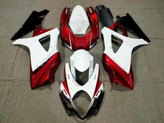 Design Personalizzato Rosso 2007-2008 Suzuki GSXR 1000 Carene Moto Design Personalizzato Rosso 2007-2008 Suzuki GSXR 1000 Carene Moto