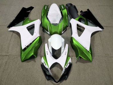 Design Personalizzato Verde 2007-2008 Suzuki GSXR 1000 Carene Moto