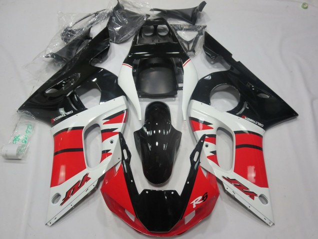 Design Rosso Bianco 1998-2002 Yamaha R6 Carene Moto Design Rosso Bianco 1998-2002 Yamaha R6 Carene Moto