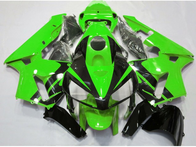 Design Verde & Nero Lucido 2005-2006 Honda CBR600RR Carene Moto Design Verde & Nero Lucido 2005-2006 Honda CBR600RR Carene Moto