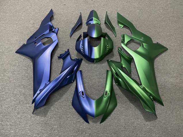 Divisione Blu & Verde 2017-2021 Yamaha R6 Carene Moto Divisione Blu & Verde 2017-2021 Yamaha R6 Carene Moto