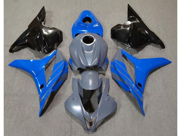 Doppio Blu Su Grigio 2009-2012 Honda CBR600RR Carene Moto Doppio Blu Su Grigio 2009-2012 Honda CBR600RR Carene Moto