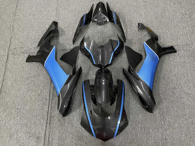 Fibra Di Carbonio & Azzurro 2015-2019 Yamaha R1 Carene Moto Fibra Di Carbonio & Azzurro 2015-2019 Yamaha R1 Carene Moto