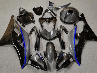 Fibra Di Carbonio & Blu 2008-2016 Yamaha R6 Carene Moto