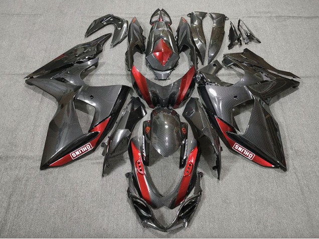 Fibra Di Carbonio Rosso 2009-2016 Suzuki GSXR 1000 Carene Moto Fibra Di Carbonio Rosso 2009-2016 Suzuki GSXR 1000 Carene Moto