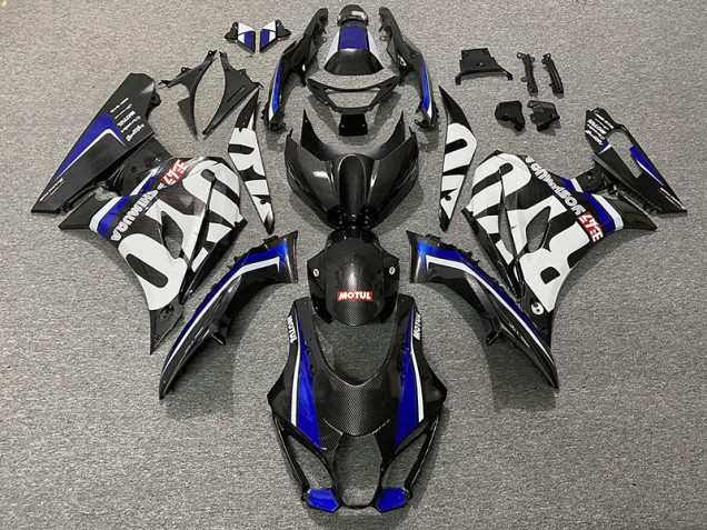 Fibra Di Carbonio Stile & Blu 2017-2023 Suzuki GSXR 1000 Carene Moto Fibra Di Carbonio Stile & Blu 2017-2023 Suzuki GSXR 1000 Carene Moto