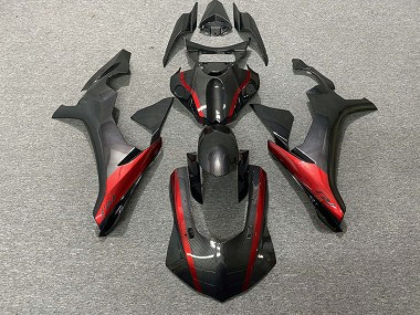 Fibra Di Carbonio Stile & Rosso 2015-2019 Yamaha R1 Carene Moto