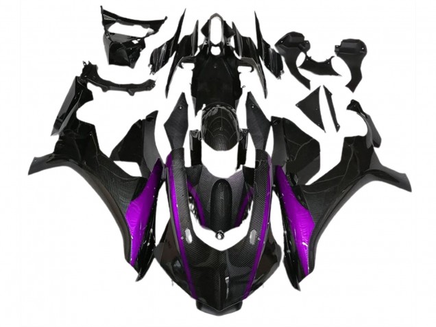 Fibra Di Carbonio Stile & Viola 2015-2019 Yamaha R1 Carene Moto Fibra Di Carbonio Stile & Viola 2015-2019 Yamaha R1 Carene Moto