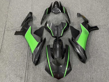 Fibra Di Carbonio & Verde 2015-2019 Yamaha R1 Carene Moto