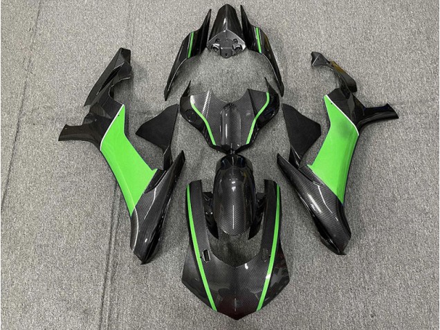Fibra Di Carbonio & Verde 2015-2019 Yamaha R1 Carene Moto Fibra Di Carbonio & Verde 2015-2019 Yamaha R1 Carene Moto