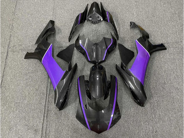 Fibra Di Carbonio & Viola 2015-2019 Yamaha R1 Carene Moto Fibra Di Carbonio & Viola 2015-2019 Yamaha R1 Carene Moto