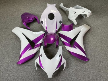 Finiture Bianche & Viola Lucide 2008-2011 Honda CBR1000RR Carene Moto