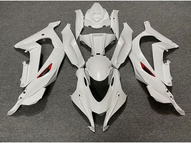 Finiture Rosse Bianco Perla 2016-2019 Kawasaki ZX10R Carene Moto