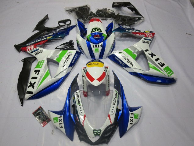 Fixi 2009-2016 Suzuki GSXR 1000 Carene Moto Fixi 2009-2016 Suzuki GSXR 1000 Carene Moto